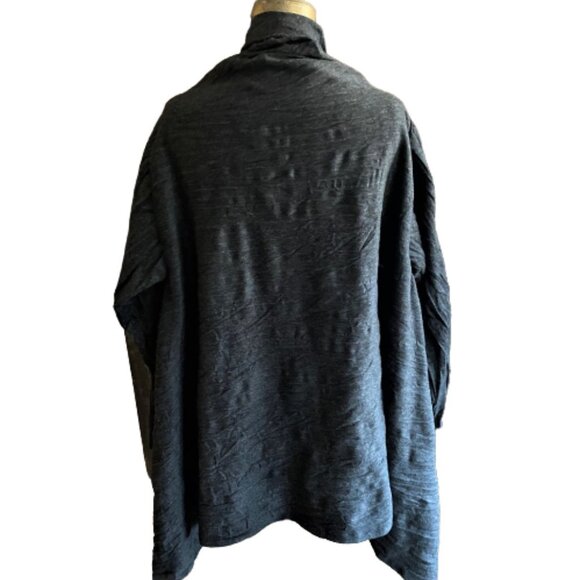 J Jill cascading cardigan sweater kimono style wool blend M - Picture 9 of 11